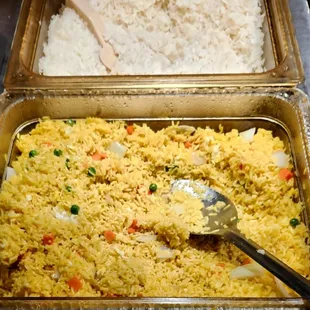 Fried Rice And Steamed Rice