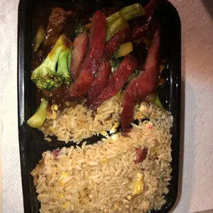 Perfect portion. Beef with Broccoli combo