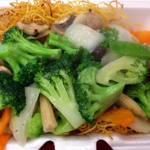 Pan fried vegetables ~ delicious and not as oily as a lot of other Chinese restaurants