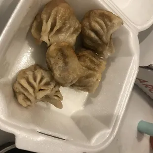 Pork dumplings, visually not a lot to look at, but they were just as good ..