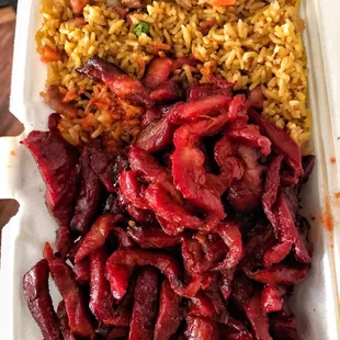 Boneless spare ribs &amp; pork fried rice