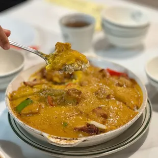 Portuguese Style Baked Beef with rice