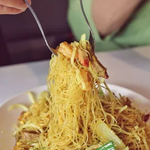 Singapore style rice noodle