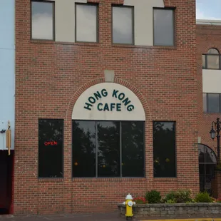 the front of the building