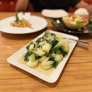 Garlic baby bok choy