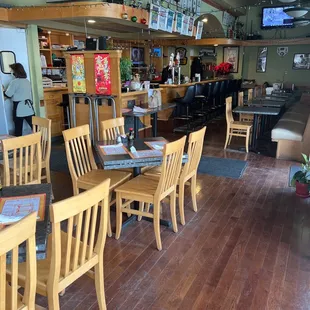 the interior of the restaurant