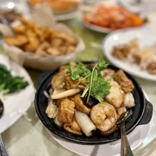 a variety of dishes