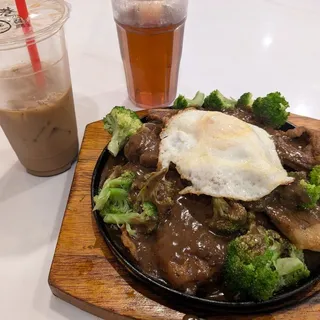 Mixed Grill Steak Sizzling Plate/