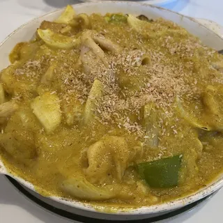 Portuguese Style Baked Chicken over Rice or Spaghetti /