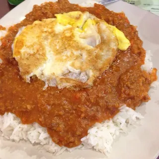 Minced Beef and Egg Over Rice/