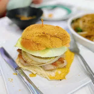 HK Style "Bo-Law" Bun Sandwich