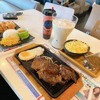 Selected Steak with Sizzling Plate