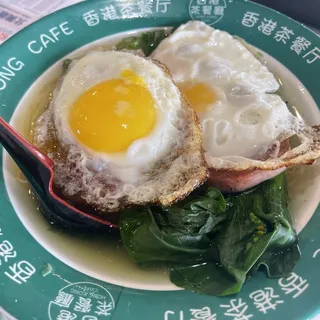 Noodle with Spam & Egg in Soup