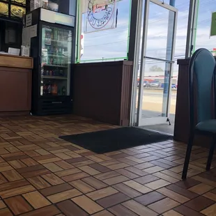 a view of the inside of a restaurant