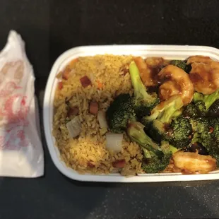 a meal in a plastic container