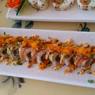 Specialty sushi rolls are delish!