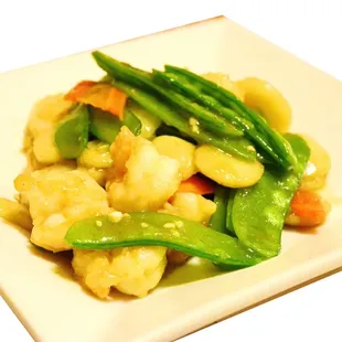 Shrimp with Snow Peas