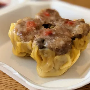 Pork and shrimp shumai (dumplings), dim sum to-go.