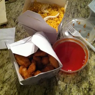Sweet &amp; Sour Chicken &amp; Chicken Fried Rice