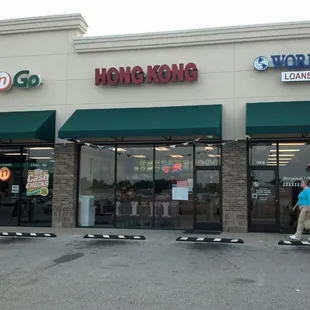 Out front of Hong Kong.