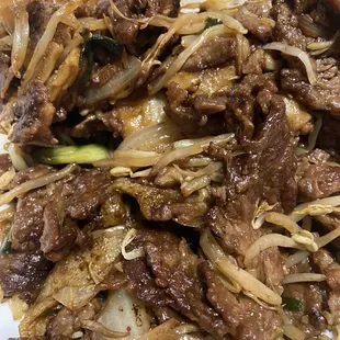 Dry beef chow fun