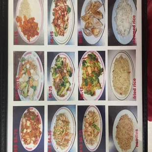 a variety of dishes