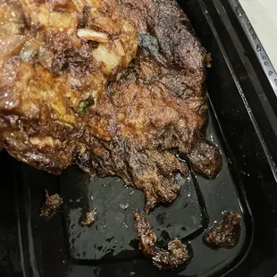 Shrimp Egg Foo Young. DISGUSTING! BURNT.