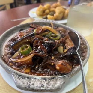 40. Eggplant Clay Pot with Garlic and Ginger