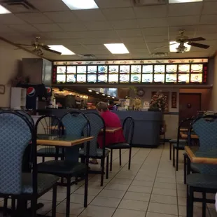the interior of a restaurant