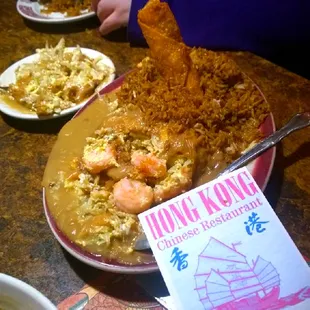 Outrageous delicious  Shrimp Egg Foo Young Wows loaded with Shrimps