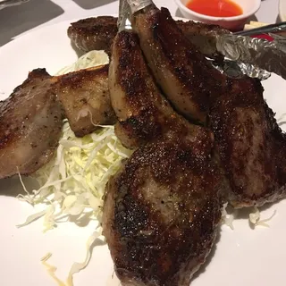 Pan-Fried Marinated Lamb Shops (4 Pieces)