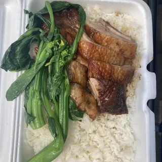 BBQ on Rice with 1 Protein Platter