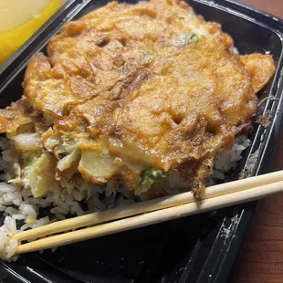 Egg Foo Young Lunch with shrimp