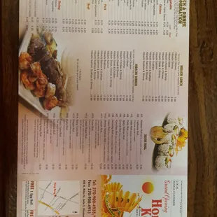 menu, sushi and sashimi