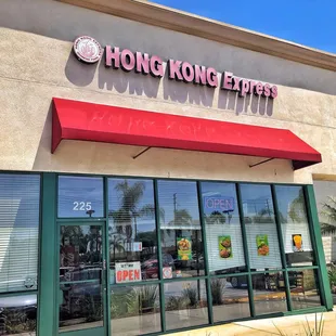 the front of the restaurant