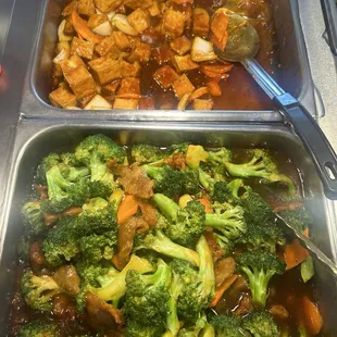 Broccoli beef and Tofu