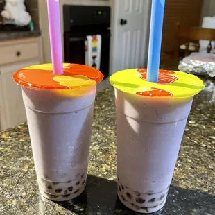 Taro Frappe with Boba