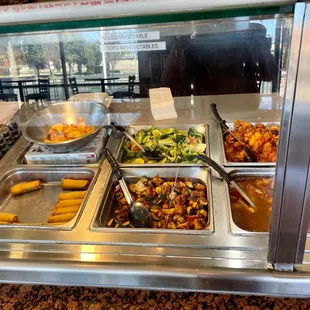 a variety of food items