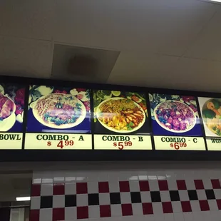 The menu is small but great.