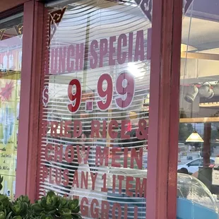 the window of a restaurant