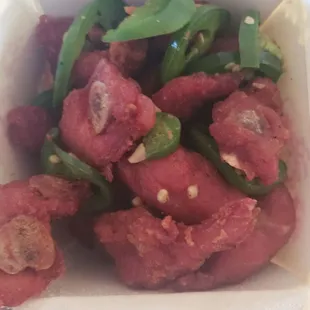 Deep Fried Ribs with jalapeño