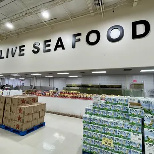 the food section of the store