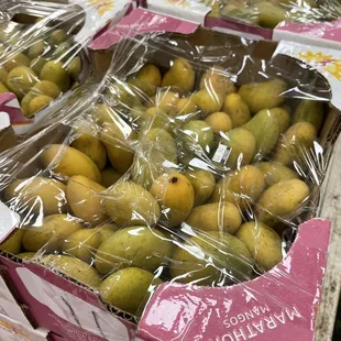 a box of pears