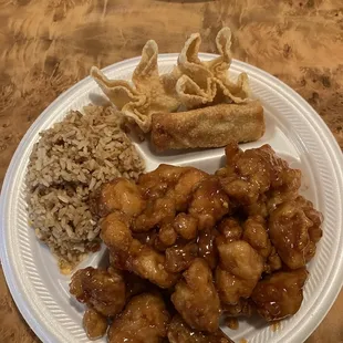 General Taos chicken combination special