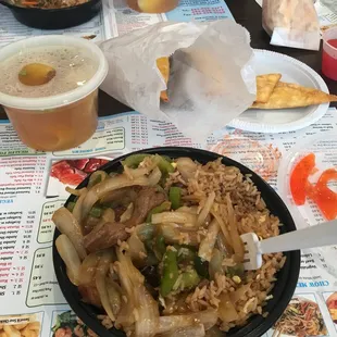 Pepper steak.