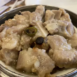 Steamed Spare Ribs with Black Bean Sauce