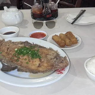 Fried Whole Flounder