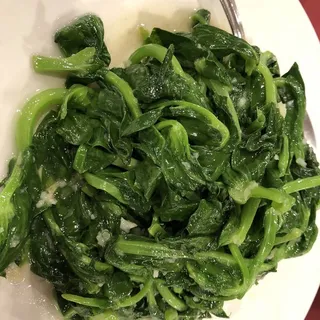 Sauteed Snow Pea Leaves with Garlic