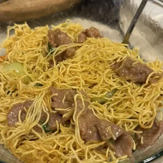 Pan Fried Noodle with Beef
