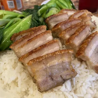 Sliced Roast Pig with Steamed Rice
